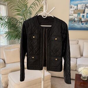 Tommy Hilfiger Black Quilted Bomber Jacket